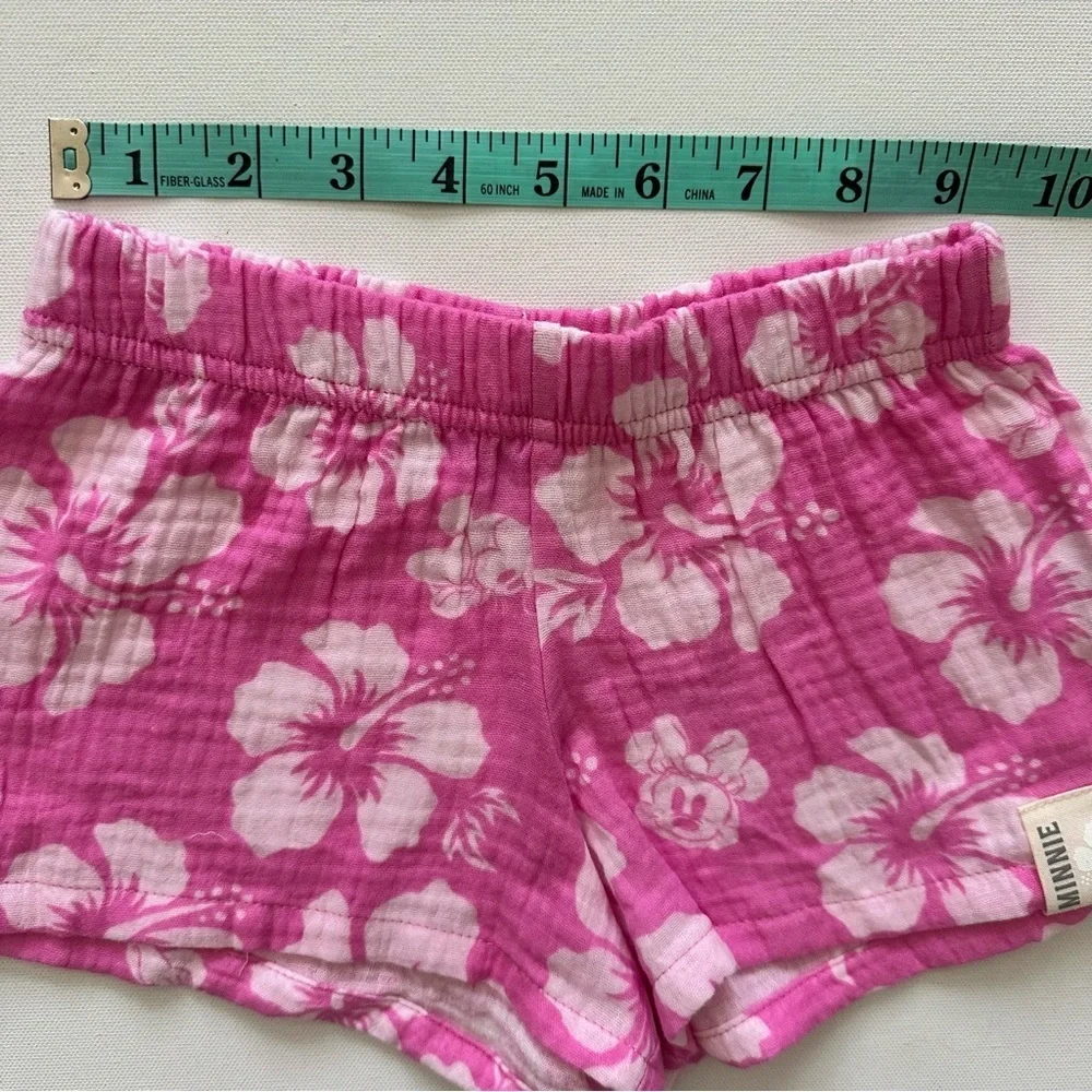 Disney Pink Floral Shorts Size XS Girls